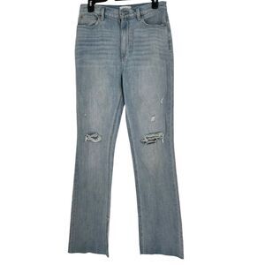 Pistola Denim Women's Colleen High Rise Slim Boot Distressed Raw Hem Size 27‎